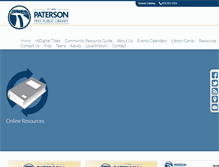 Tablet Screenshot of patersonpl.org
